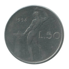 50 лир Италии 1954 г.