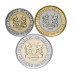 Набор 3 монеты Кении 2018 г. Носорог, лев, слон