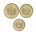 Набор 3 монеты Лесото 10, 20, 50 лисенте 2018-2023 гг.