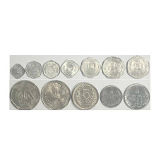Набор 12 монеты Индии (разные года)