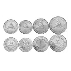 Набор 4 монеты Никарагуа 2022 г.