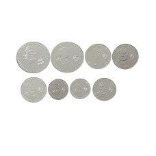Набор 8 монет Эквадора 2023 г. Исторические деятели