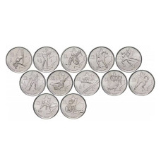 Набор 12 монет Канады 2007-2009 гг. Олимпиада в Ванкувере 2010