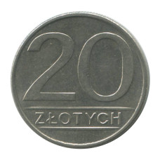 20 злотых Польши 1986 г.