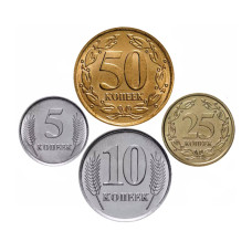 Набор 4 монеты Приднестровья 2022 г.