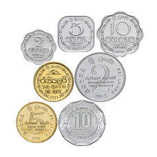 Набор 7 монет Шри-Ланка 1978-2013 гг. Набор 7 монет Шри-Ланка 1978-2013 гг.