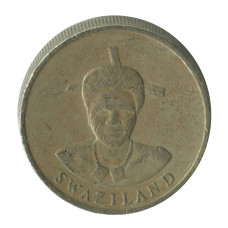1 лилангени Свазиленда (Эсватини) 1986 г. Король Мсвати III