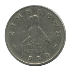 1 доллар Зимбабве 1980 г. Орлан