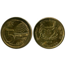 5 центов Сингапура 2014 г. (UC)