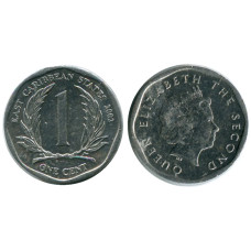 1 цент Восточных Карибов 2002 г.