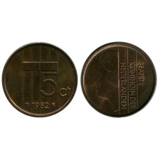 5 центов Нидерландов 1982 г.