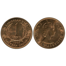 1 цент Восточных Карибов 1965 г.