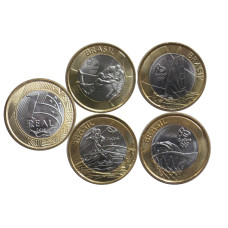Набор из 4-х монет Бразилии 2015 г., Олимпиада в Рио де Жанейро 2016 г. (UC)