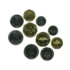 Набор из 5 монет Гаити (UC)