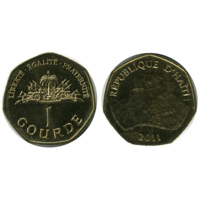 Монета 1 гурд Гаити 2011 г. Крепость