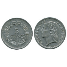 5 франков Франции 1946 г.