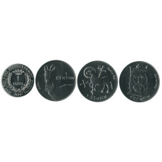 Набор из 4-х монет Андорры 1999-2002 гг.