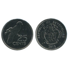 25 центов Сейшельских островов 2012 г., попугай (UC)