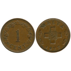 1 цент Мальты 1977 г.