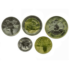 Набор из 5-ти монет Колумбии 2012 - 2014 гг.