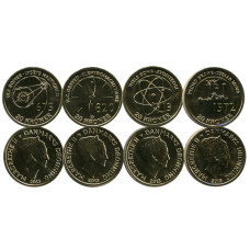 Набор из 4-х монет Дании 2013 г., Наука (UC)