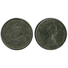 10 центов Восточных Карибов 1995 г.