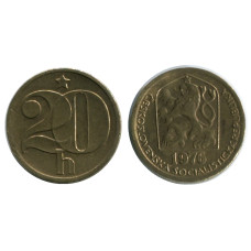 20 геллеров Чехословакии 1976 г.