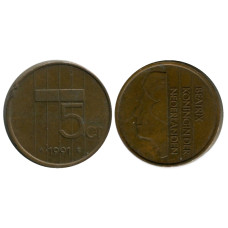 5 центов Нидерландов 1991 г.