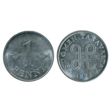 1 пенни Финляндии 1971 г.