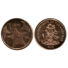 1 цент Багамских островов 2015 г.