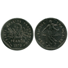 2 франка Франции 1979 г.