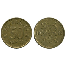 50 сентов Эстонии 1992 г.