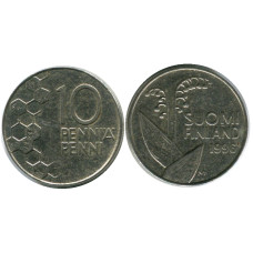 10 пенни Финляндии 1996 г.
