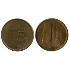 5 центов Нидерландов 1988 г.