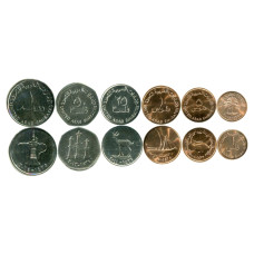 Набор из 6-ти монет ОАЭ