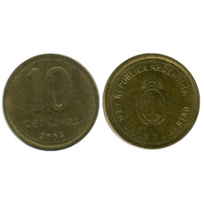 10 сентаво Аргентины 2004 г.