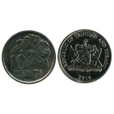 10 центов Тринидад и Тобаго 2014 г.