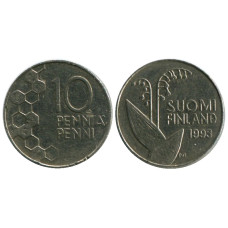 10 пенни Финляндии 1993 г.