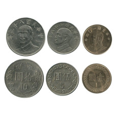 Набор из 3-х монет Тайваня