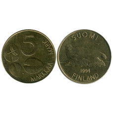 5 марок Финляндии 1994 г.