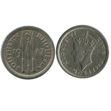 3 пенса Южной Родезии 1947 г.