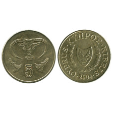 5 центов Кипра 2004 г.