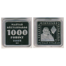 1000 форинтов Венгрии 2008 г., 115 лет новостной службе "Telefon Hírmondó"