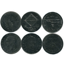 Набор 3 монеты Италии