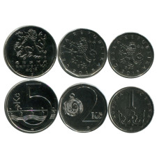 Набор из 3-х монет Чехии (UC)