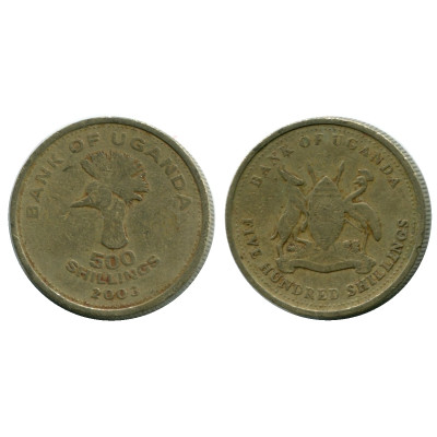 Монета 500 шиллингов Уганды 2003 г.