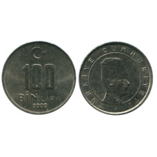 100 тысяч лир Турции 2002 г.