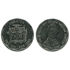 10 долларов Ямайки 2008 г.