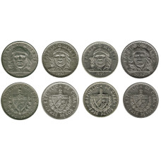 Набор из 4-х монет Кубы, Эрнесто Че Гевара
