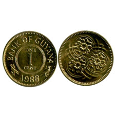 1 цент Гайана 1988 г.